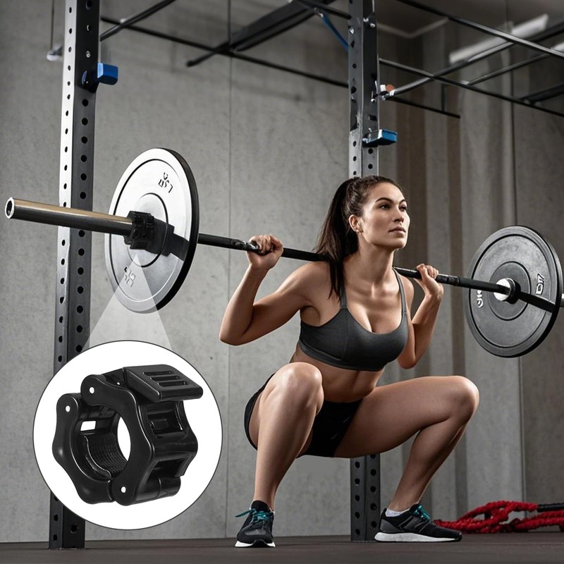 Pack of 4 Dumbbell Clasps, 28 mm, Dumbbell Bar, Barbell