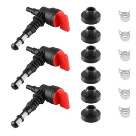 90 Degree Fuel Gas Shut Off Valve W/Grommet Clamps Generator Tank Grommet Bushing Fit for Generac Generator Fit for Briggs & Stratton Fit for Kohler 25 462 03-S Tank Engine Generator Pressure Washer