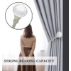 Curtain Drapery Holdbacks, Curtain Tieback Hooks with Crystal Ball, U