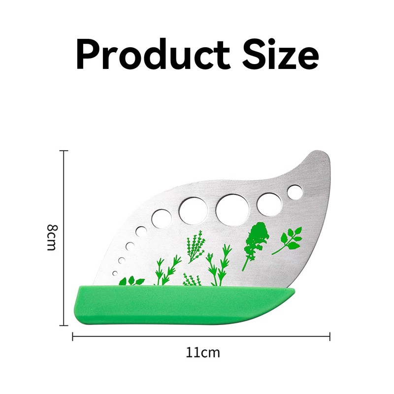 VZU Herb Stripper, 9 Hole Stainless Steel Herb Cutter Leaf