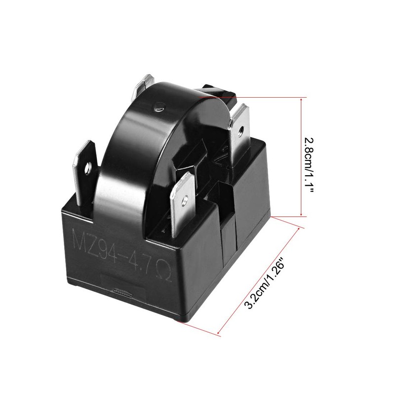 uxcell 4.7 Ohm 4 Pin Refrigerator Start Relay for Compressor