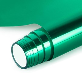 NANAPLUMS Plotter Film Textile - PU Flex Film Plotter Textile, Used in Textiles Transfer Film for Iron-On DIY T-Shirt, Fabrics (Metallic Green)