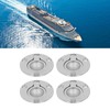 4Pcs M5 Flush Ring Pull Round Wear Proof Stainless Steel