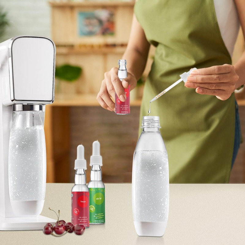 Glass Dropper Pipettes Compatible with SodaStream Bubly Bubbly Drops Flavors