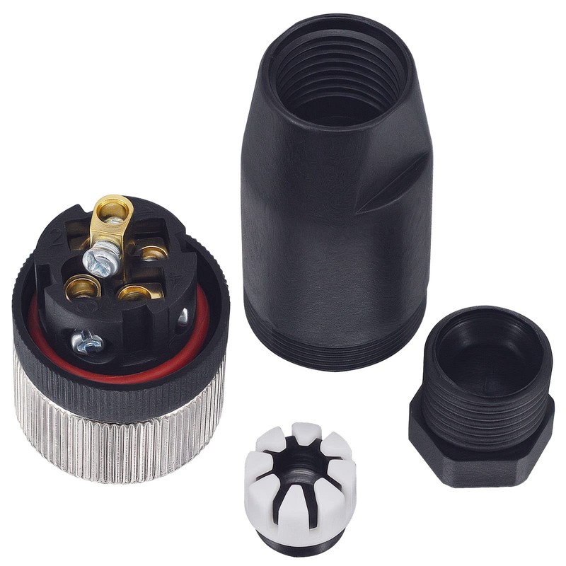 M12 5-Pin Female Circular Aviation Connector Plug 12mm Waterproof Circular