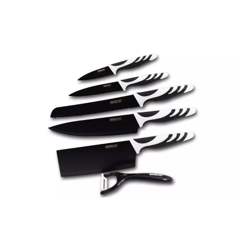 Swiss Line Non-stick Coating Knife Set, 5PCS, Stainless Steel, BRAND