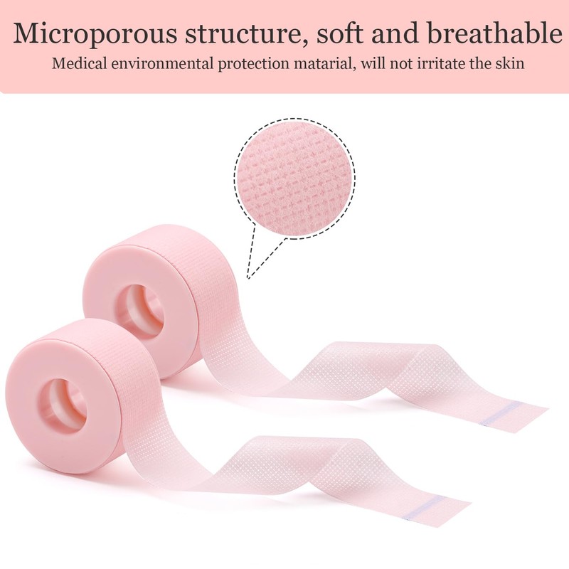 Gemsanva 2Pcs Lash Tape for Eyelash Extensions,Breathable & Easy Tear