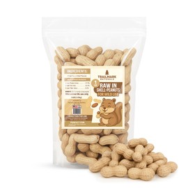 Trailmark Naturals - 1 LB - Raw Peanuts For Squirrels, Raw In Shell Peanuts For Birds and Wildlife- Squirrel Food, Wild Bird Seed - Grown in The USA