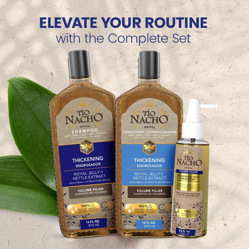 Tio Nacho Thickening Shampoo + Conditioner & Hair Treatment Set