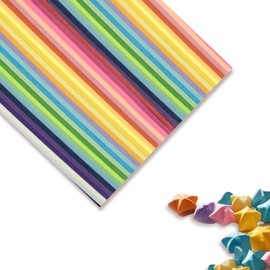 1350 Sheets Star Paper Strips, 27 Assortment Colors Origami Paper, Lucky Star Paper for DIY, Art Crafts, Decoration (1350)