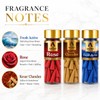 The Aroma Factory Organic Incense Dhoop Cones (Saffron Sandal, Rose,