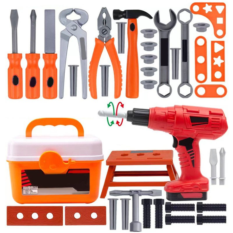 42pcs Kids Tool Set with Electric Toy Drill for Boys