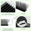 NATUHANA W Shape Clover Eyelash Extension 3D Prefabricated Fan 0.07