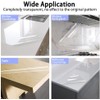 Electrostatic Absorption Tabletop&Countertop Protective Film 17.3inch*16.4FT Transparent No Glue Removable