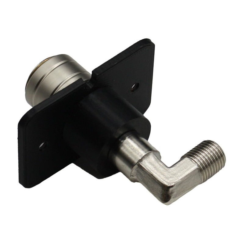 Flush Mount Air Fitting 1/4" BSP Male 90 Degree compressor