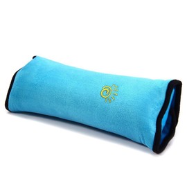 Auto Seat Belt Pillow Car Safety Belt Protect, Shoulder Pad, Adjust Vehicle Seat Belt Cushion for Kids (Blue)
