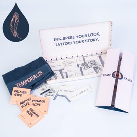 Box Delicate Premium Temporary Tattoos for Women | Temporary Tattoos | Vegan and Waterproof | EU Certified | Lasts 1-2 Weeks