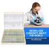 100 Prepared Microscope Slides with Specimens for Kids Adults -