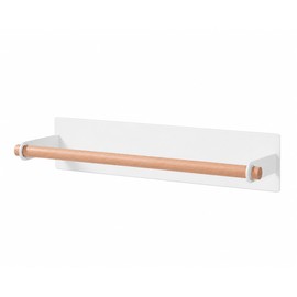 Magnetic Wooden Paper Towel Holder for Refrigerator - Space-Saving Kitchen Roll Organizer for Fridge Side Storage