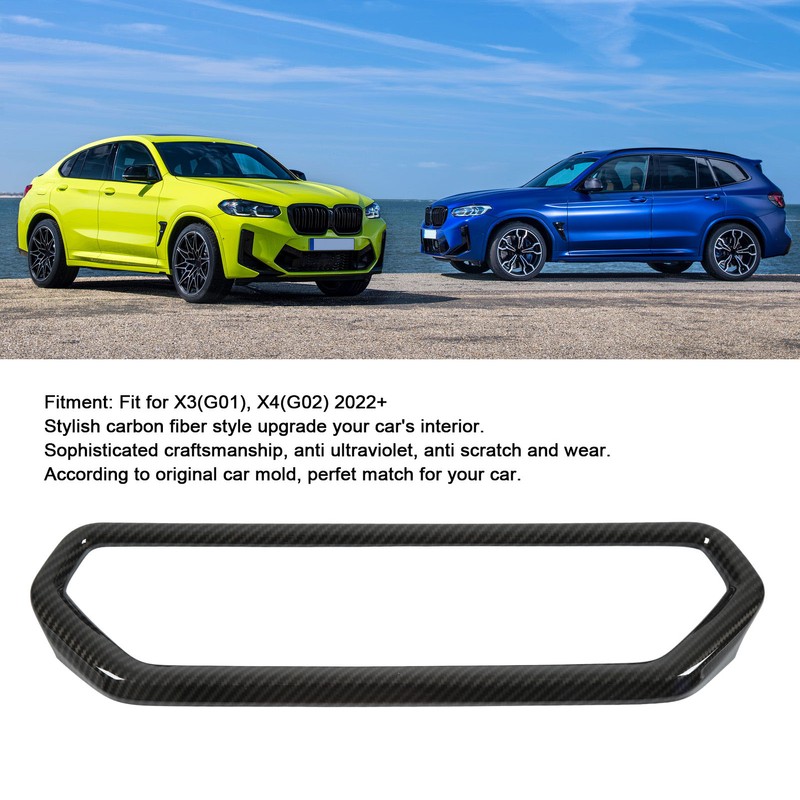 Central Control AC Air Vent Cover Trim Carbon Fiber Style