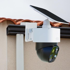 Stainless Steel Gutter Mount Compatible with Eufy Security SoloCam S340 / SoloCam E30, 2 Pack Weatherproof Camera Mount, Wall Mount Camera Holder Accessories, No Drilling Installation