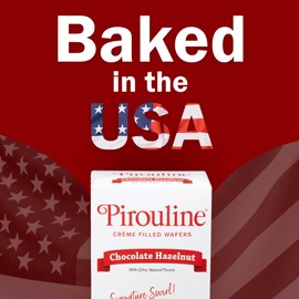 Pirouline Rolled Wafers – Chocolate Hazelnut – Rolled Wafer Sticks, Crème Filled Wafers, Rolled Cookies for Coffee, Tea, Ice Cream, Snacks, Parties, Gifts, and More – 7oz carton 3pk