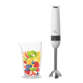 Yamazen YHBA-S120(W) Hand Blender, Electric Hand Mixer, Baby Food, Smoothie, 2-in-1 (Crush/Mix), Bottle Dishwasher Safe, Lightweight, White