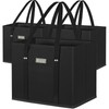3-Pack Reusable Grocery Bags – Heavy-Duty Foldable Shopping Totes with