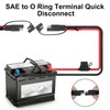 Linkstyle 2pcs 10AWG SAE Battery Connector Terminal Harness, 2FT/60CM 2Pin