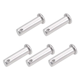 sourcing map Single Hole Clevis Pins - 10mm X 35mm Flat Head 304 Stainless Steel Link Hinge Pin 5Pcs
