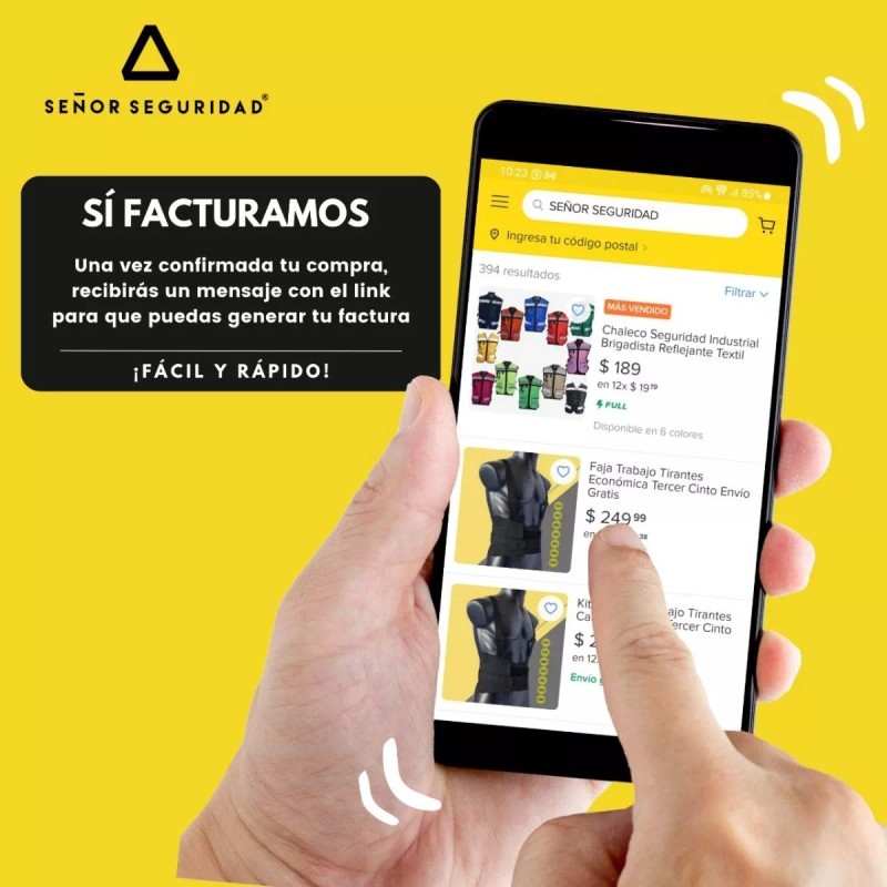 SEÑOR SEGURIDAD Rodillera Acojinada Antiderrapante Para Trabajo Uso Rudo