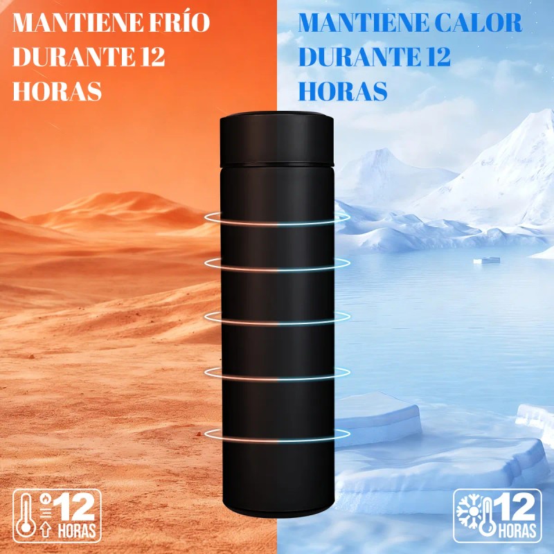 Termo Digital Inteligente Térmicos Acero Inoxidable 500ml