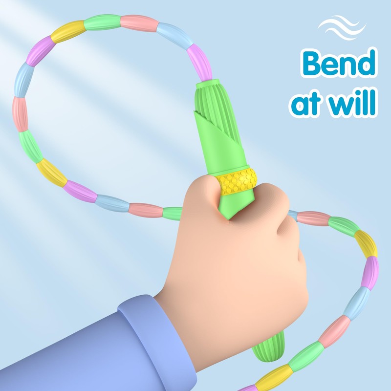 Beaded Jump Rope 1 Pack/2 Pack, ACEONE Segmented Skipping Rope