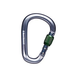 Black Diamond Pearlock Screwgate Carabiner, Gray