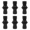 Tiardey 6 Pieces Hose Coupling, 1/2 Inch Double Plug Garden