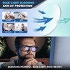 AQWANO 3 Pack Reading Glasses Men 2.5 Computer Blue Light