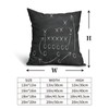 American Football Pillow Cover Set of 2 Tactics Chalk Blackboard