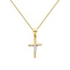 The World Jewelry Center 14k REAL Two Tone Gold Jesus