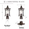 NAXTTII Dusk to Dawn Outdoor Post Lights Waterproof Aluminum Lamp