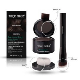 THICK FIBER THICK FIBER Ansatzpuder - Haar Concealer zur Haarverdichtung fr Frauen und M?nner, wasserfestes Haar Make-up zum Ansatz kaschieren - 4g