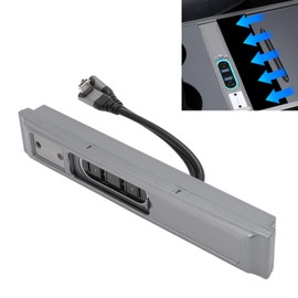 USB Hub for Model Y/3 Centre Console, 4 Ports Phone Charger, Supports PD 27W Fast Charge, for Model 3/Y Accessories Docking Station (USB*2, Type C*2) (Dual Line