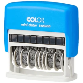 COLOP S120/DD Mini Double Date Stamp | 131983 | x2 4mm Adjustable Dates In One Stamp