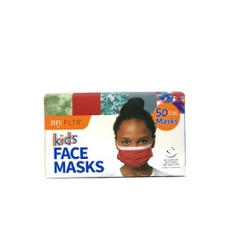 MY FLTR Kids Designed Face Masks Right Sized for Kids Adjustable Ear Loops 95% Filtration Including 20 Adjustable Ear Loops (10 Masks Per Designed) 50 Masks
