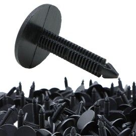 Hxszk 1 3/8'' Foundation Pins & Plastic Insulation Masonry Fasteners - Christmas Tree Auto Fasteners for Crawlspace Poly Liners, White Foam Board (150 Pack)