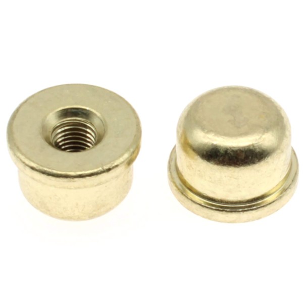 1/4-27 Lamp Finials Caps,FDXGYH 2pcs Solid Lamp Finials Caps Tapped