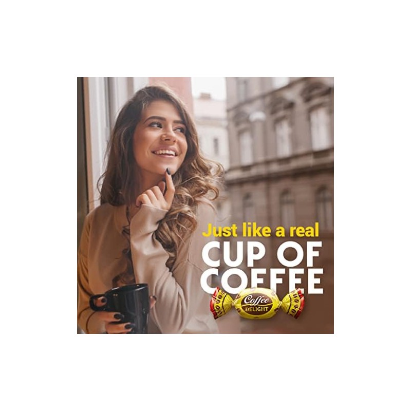 Coffee Delight Hard Candy Flavored Candies Made w/Real Colombian Coffee,