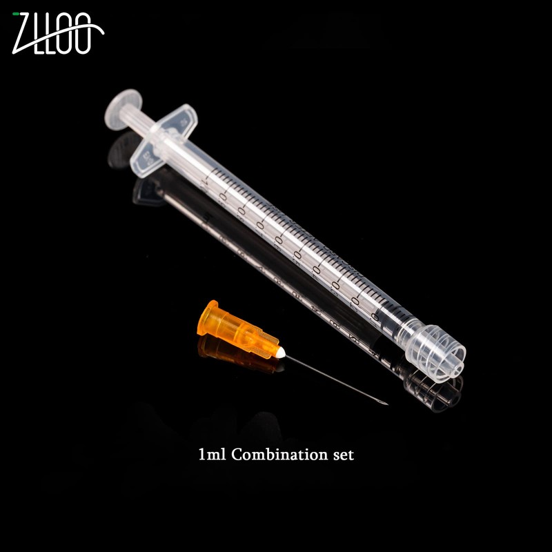 1ml/cc Plastic Tube with 25G-25mm Head, Disposable Luer-Lock Independent Packaging,