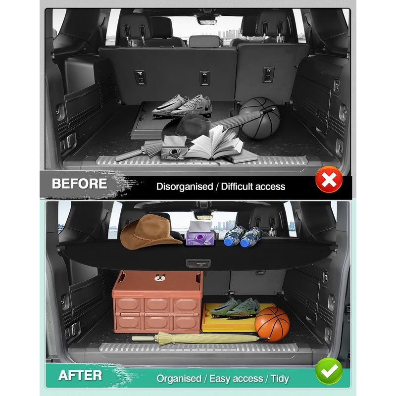 Powerty Cargo Cover for 2024 2025 GMC Hummer EV SUV