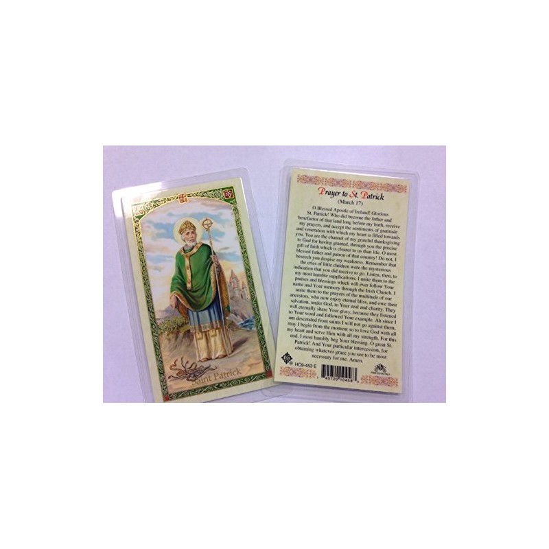 Holy Prayer Cards For St. Patrick set of 2 in