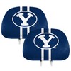 FANMATS 62040 BYU Cougars Printed Head Rest Cover Set -